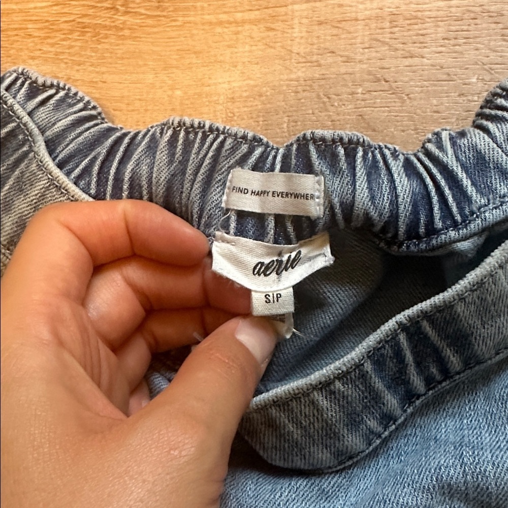 Aerie Blue Denim Skirt - Picture 2 of 6